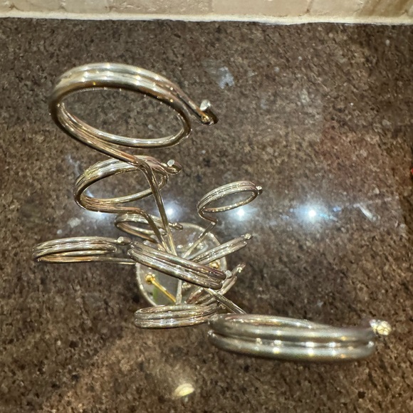 Satin Silver Plated Drum Design Message/ Picture Holder 12” - Picture 6 of 8